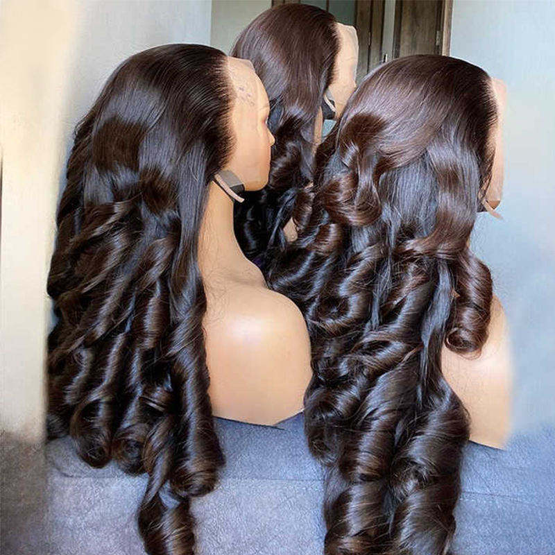 ShowReal Bouncy Egg Spring Curly Raw Vietnamese Hair HD Lace Frontal 5X5 Glueless Wig Cuticle Aligned Virgin Human Hair Wigs For Black Women