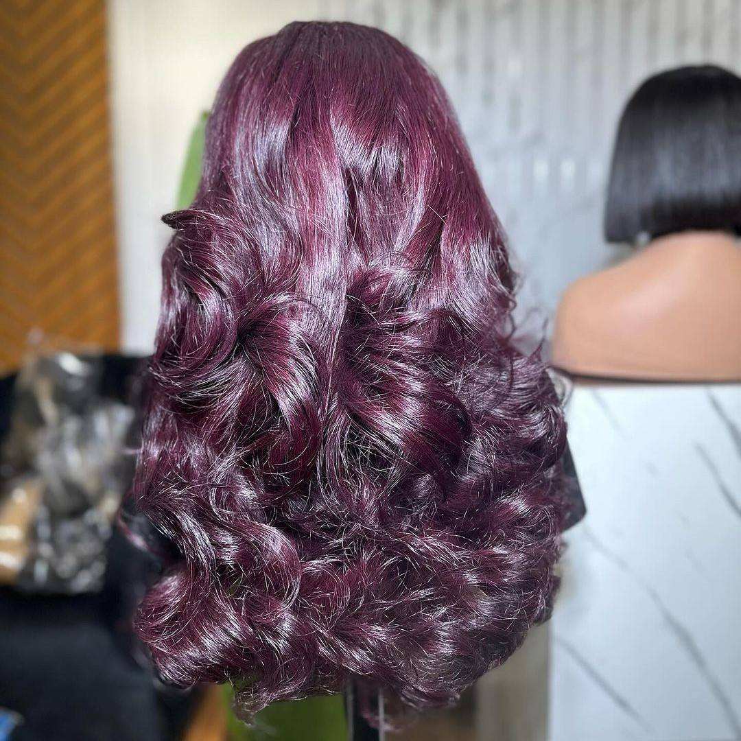 Show Real Wholesale Dark 99J Burgundy Pre-Plucked 13X4 And 4X4 HD Lace Frontal Closure Wig Body Wave13X6 Red Lace Front Human Hair Colored Wigs For Black Women