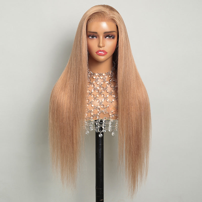 Supper Double Drawn Straight #30 Raw Human Hair HD Lace Front Wigs Virgin Vietnamese Full Human hair Per Plucked Lace Glueless Wigs