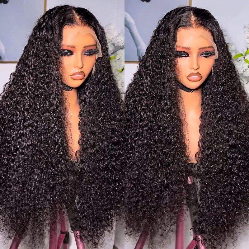 Show Real Vendor Kinky Curly Human Hair Lace Front And Closure Wigs Virgin Vietnamese Natural Human hair Per Plucked Lace Front Glueless Wig