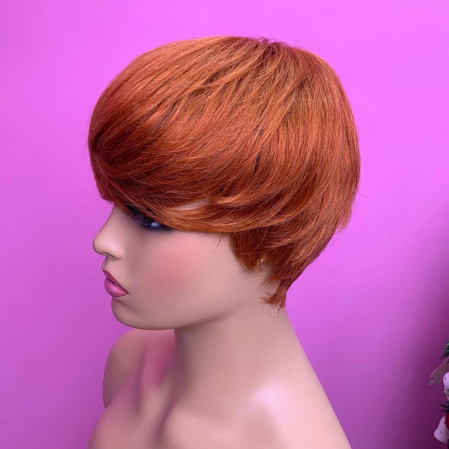 Showreal Pixie Cut Wigs Human Hair for Black Women Grey Color Short Pixie Cut Wigs Lightweight Glueless Natural Black Layered Pixie Wig(036-Grey)