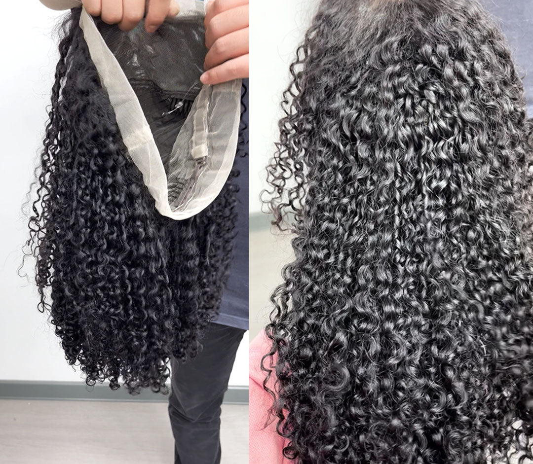 Customized Wig Water Wave Lace Front Wigs Human Hair 13x4 Curly Lace Front Human Hair Frontal Water Wave Wig for Women