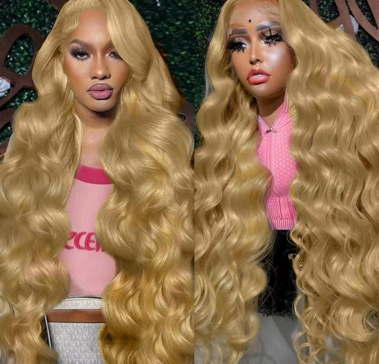ShowReal 30 Inch 13x6 HD Lace Frontal Wig #27 Color 1b/30 Body Wave 13x4 Transparent Lace Front Wig For Women 13x4 HD Transparent Lace Frontal Wig Body Wave Human Hair Wigs For Women