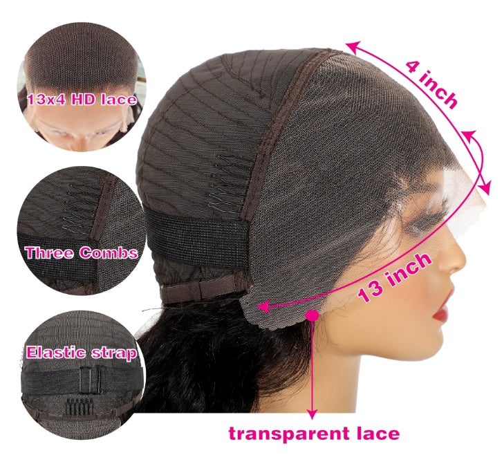 TiktokLive Number 100 Human Hair 13x4 HD Transparent Lace Frontal 250% Density Super Double Drawn 10 Inch Black And Red Bob Human Hair Wig Customize For Woman Daily Party Use