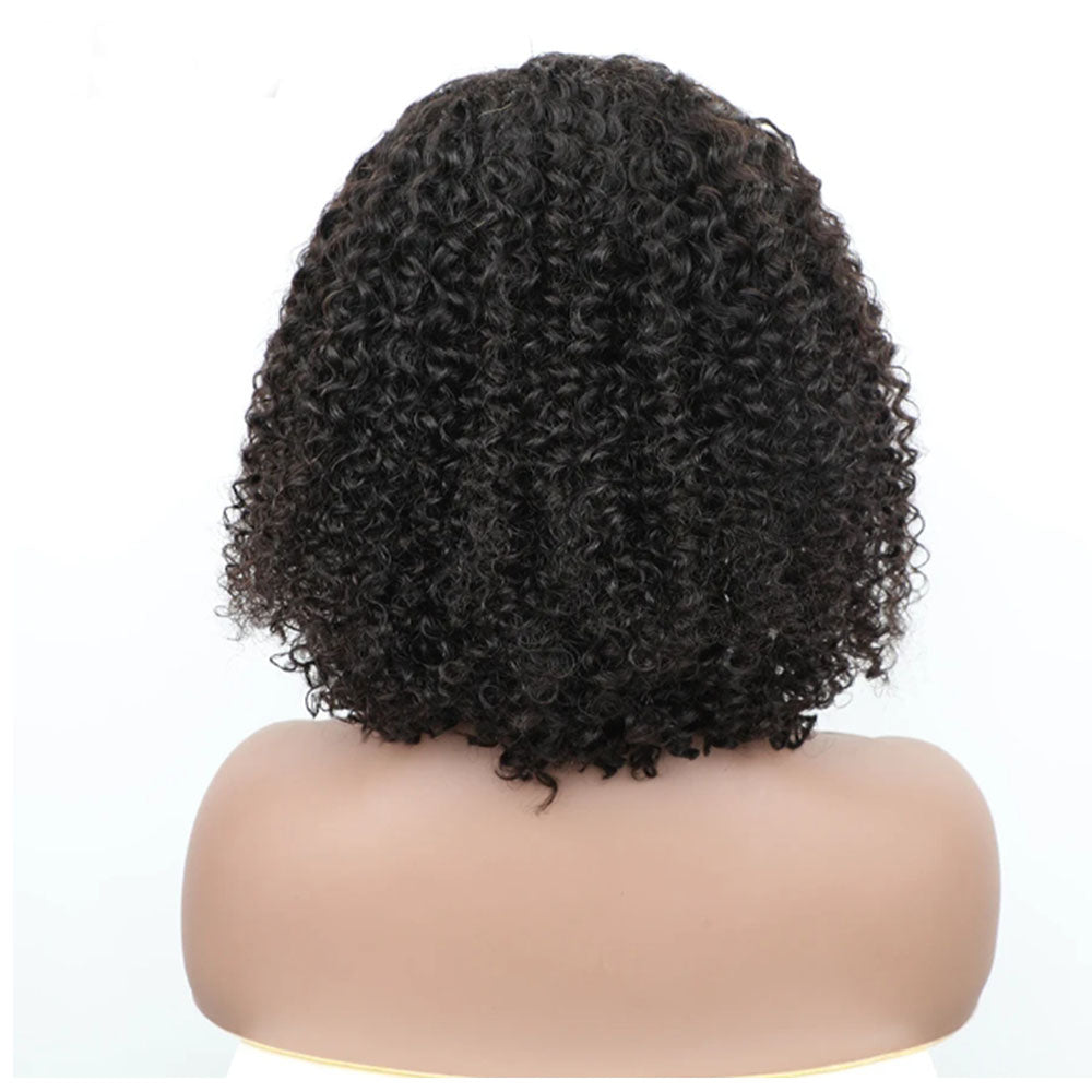 Customized Wig 250% Density Short Kinky Curly Ready to Wear Glueless Wigs Pre Cut Lace Bleachde Konts Closure Wigs Human Hair Wig Lace Front Wigs Pre Plucked For Women 4x4 HD Lace Closure Wig