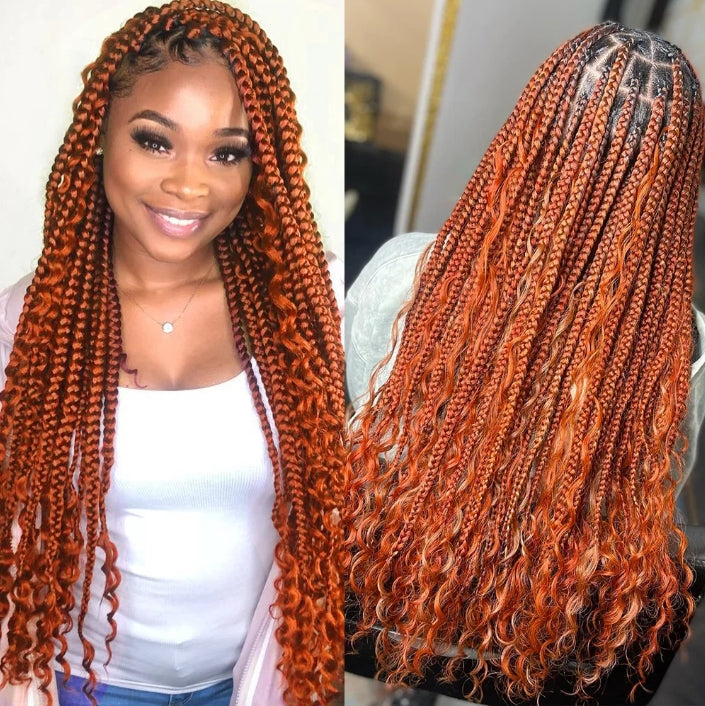ShowReal 16 18 20 22 inch Human Braiding Hair for Boho Braids Human Hair 110g 10A Deep Wave Bulk Bohemian 3 Bundles/Pac Curly Boho Hair for Braiding Knotlessk Natural Color
