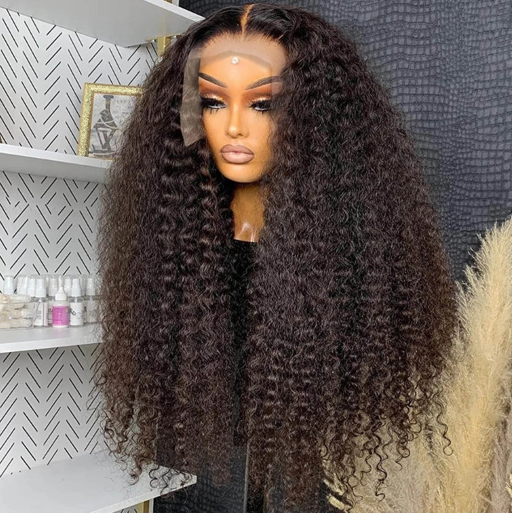 ShowReal 250% Density 13X6 Hd Lace Frontal Wig 30 40 Inch 13x4 Curly Lace Front Human Hair Wig Hd Lace Wig Water Deep Wave Frontal Wigs