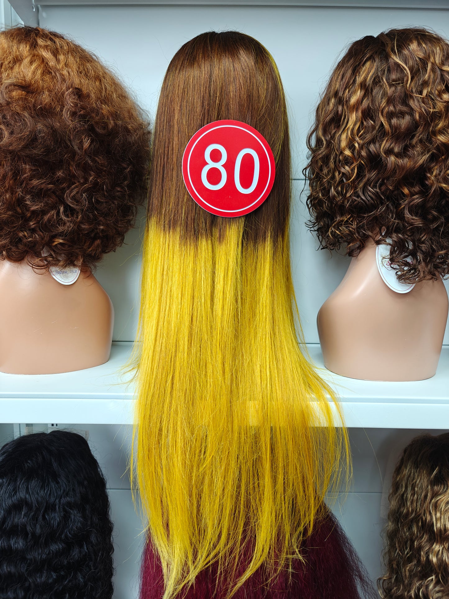 TiktokLive Number 80 Human Hair 13x4 HD Transparent Lace Frotanl Straight Wig 200% Density Brown And Yellow Color Wig For Woman Daily And Party Use