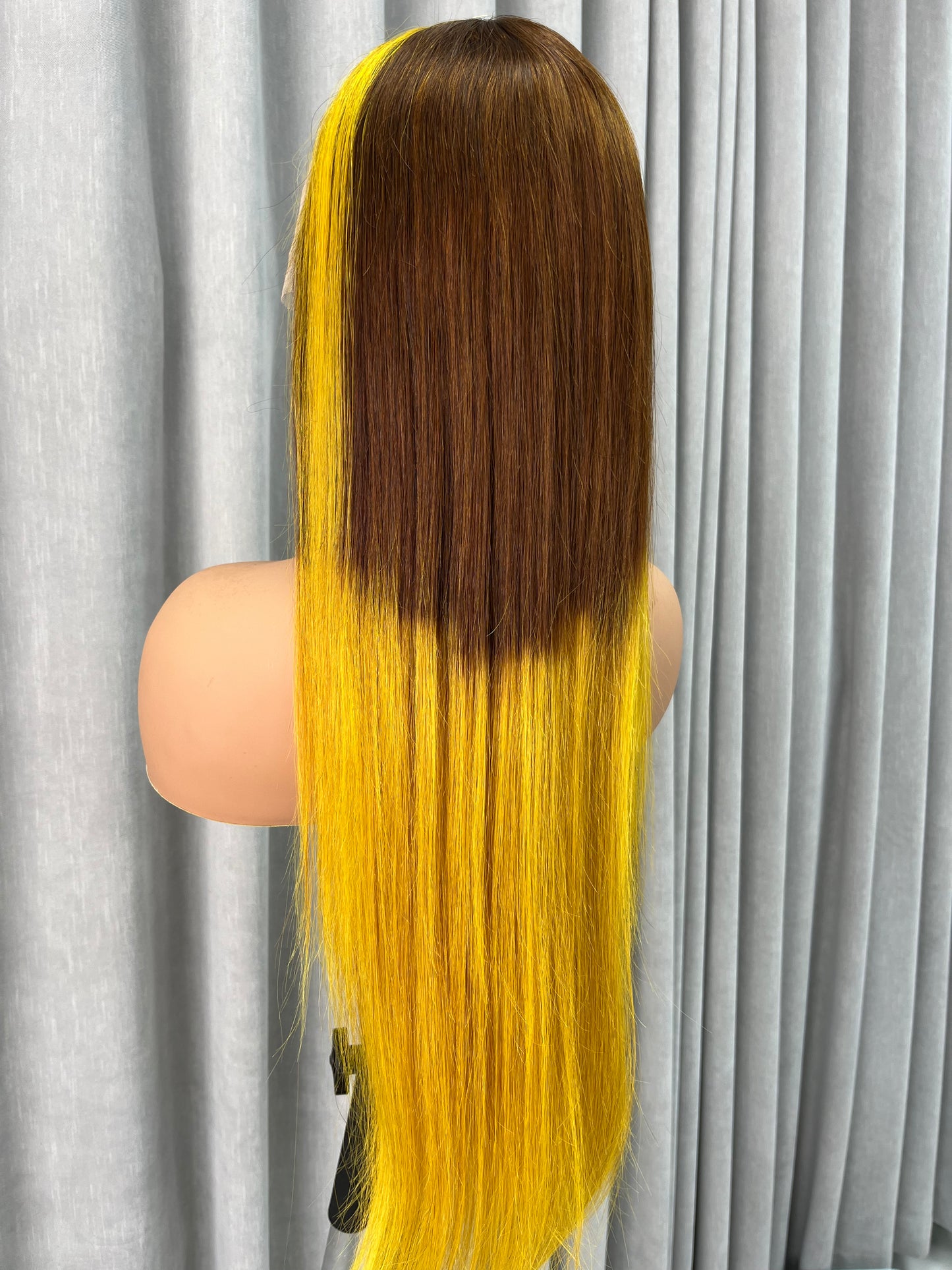 Customized Wig 13x4 Transparent Lace Frontal Rose Red Color Straight Wig For Women 13×4 Lace Front Straight Human Hair Wig