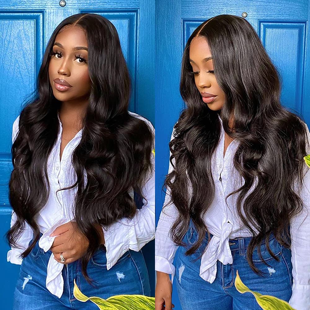 13X4 Body Wave HD Transparent Lace Wig Wig 180% Density Natural Hairline Pre Plucked With Baby Hair 13X4 Lace Wig Human Hair Can Be Colored Factory Price
