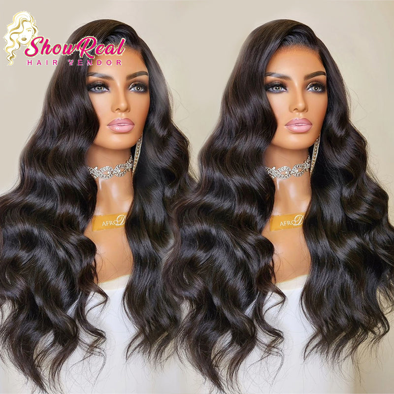 13X4 Body Wave HD Transparent Lace Wig Wig 180% Density Natural Hairline Pre Plucked With Baby Hair 13X4 Lace Wig Human Hair Can Be Colored Factory Price