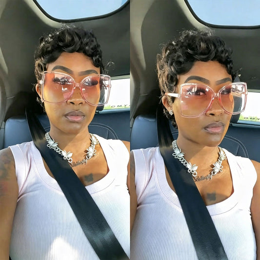 【KiKi Same】Short Pixie Cut Wigs Human Hair (025-1B)