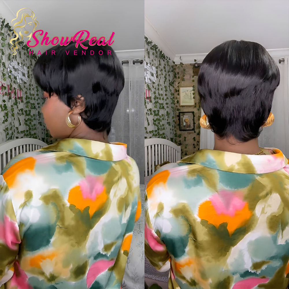 【Mercy Seyifunmi  Same】Bowl Cut Pixie Cut Wigs Human Hair for Black Women (0501）