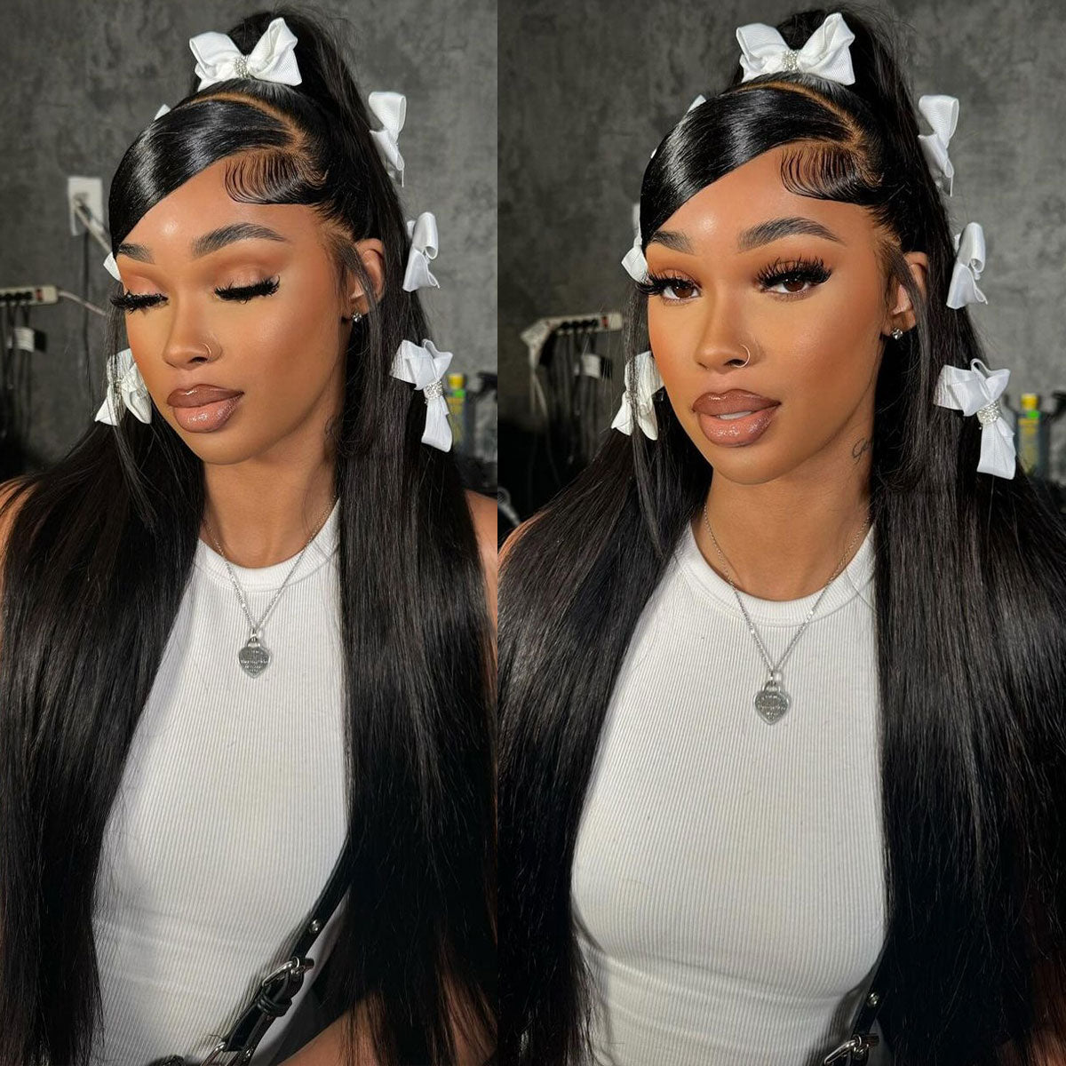 Showreal Hair 360 HD Lace Frontal Straight Wig Face Framing Snug Fit All Sizes Human Hair Wigs