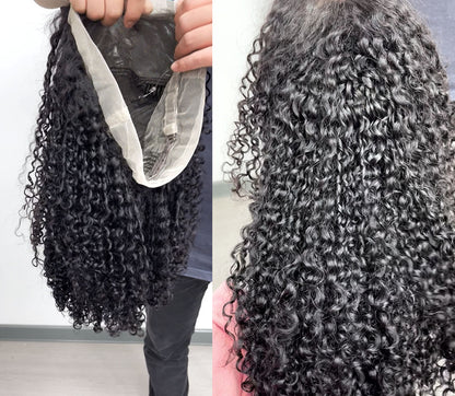 Customized Wig Water Wave Lace Front Wigs Human Hair 13x4 Curly Lace Front Human Hair Frontal Water Wave Wig for Women
