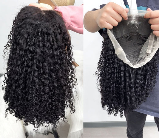 Customized Wig Water Wave Lace Front Wigs Human Hair 13x4 Curly Lace Front Human Hair Frontal Water Wave Wig for Women