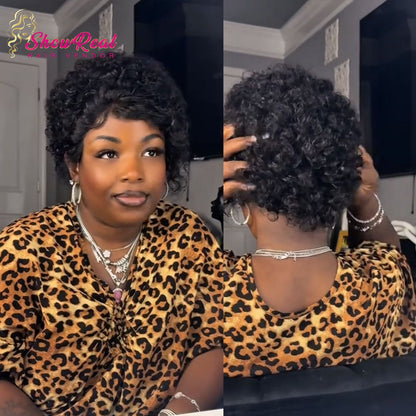 【TastefulCiera Same】Pixie Cut 13x1 Lace Frontal Wig（13x1 Wig）