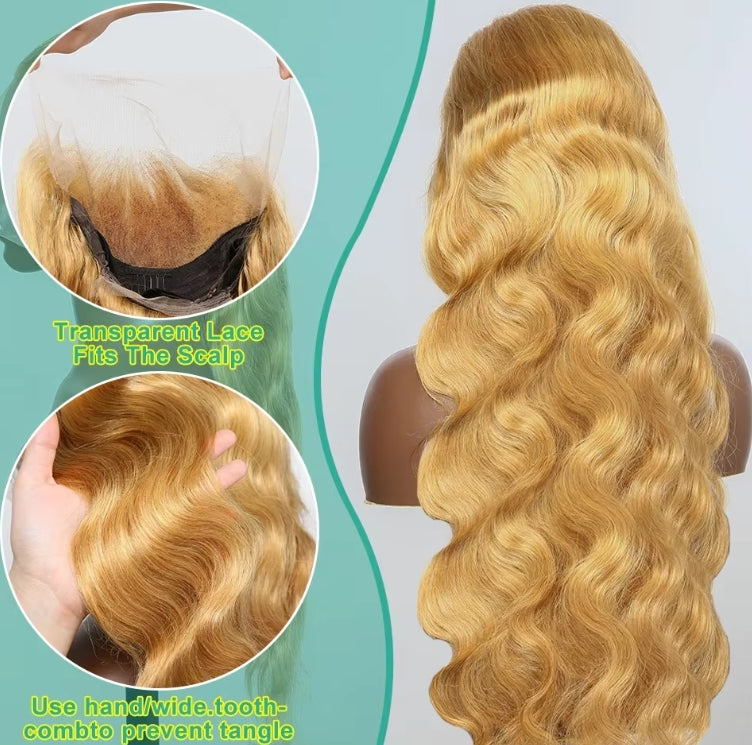 ShowReal 30 Inch 13x6 HD Lace Frontal Wig #27 Color 1b/30 Body Wave 13x4 Transparent Lace Front Wig For Women 13x4 HD Transparent Lace Frontal Wig Body Wave Human Hair Wigs For Women