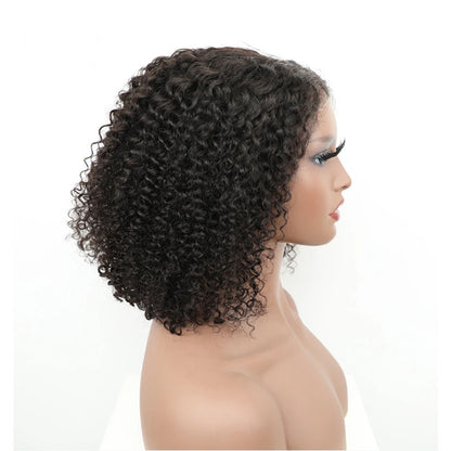 Customized Wig 250% Density  Short Kinky Curly Ready to Wear Glueless Wigs Pre Cut Lace Bleachde Konts Closure Wigs Human Hair Wig Lace Front Wigs Pre Plucked For Women 4x4 HD Lace Closure Wig