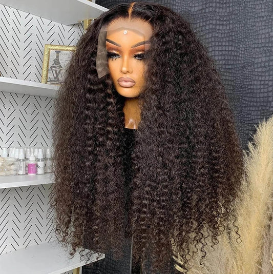 ShowReal 250% Density 13X6 Hd Lace Frontal Wig 30 40 Inch 13x4 Curly Lace Front Human Hair Wig Hd Lace Wig Water Deep Wave Frontal Wigs