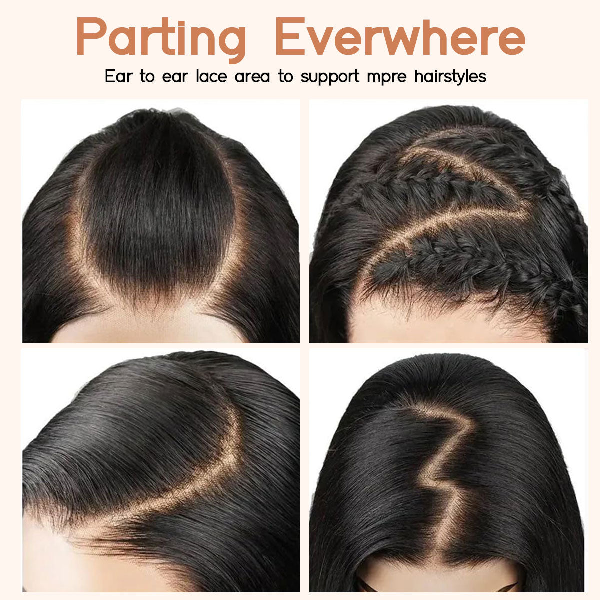 ShowReal Hair Body Wave Wig 13X4 HD Lace Front Wigs Human Hair Wig 100% Human Hair Wigs Seamless Fit All Skins