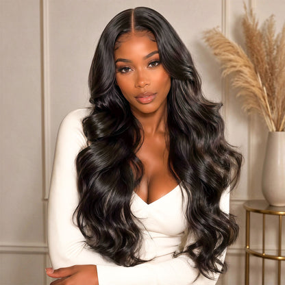Body wave 13x6 HD Human Hair Lace Front Wig 100% Human Hair Wigs Seamless Fit All Skins