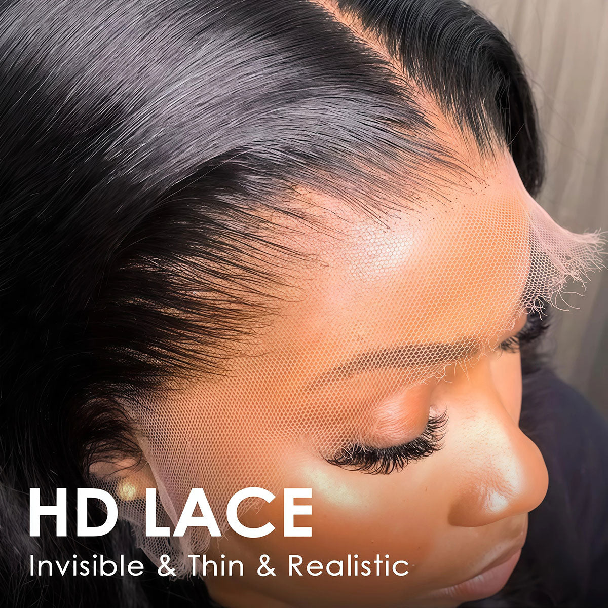 ShowReal Hair Body Wave Wig 13X4 HD Lace Front Wigs Human Hair Wig 100% Human Hair Wigs Seamless Fit All Skins