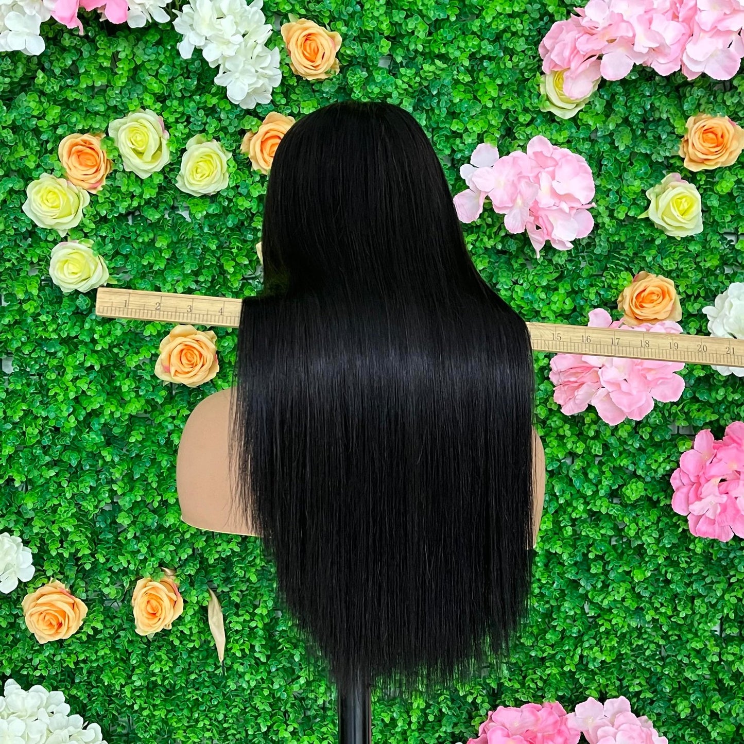 Double Drown Straight Brazilian Hair Human Hair Wig Bone Straight 4x4 Lace Closure Real Human Hair Fashion Wig Ready To Go Glueless Wig