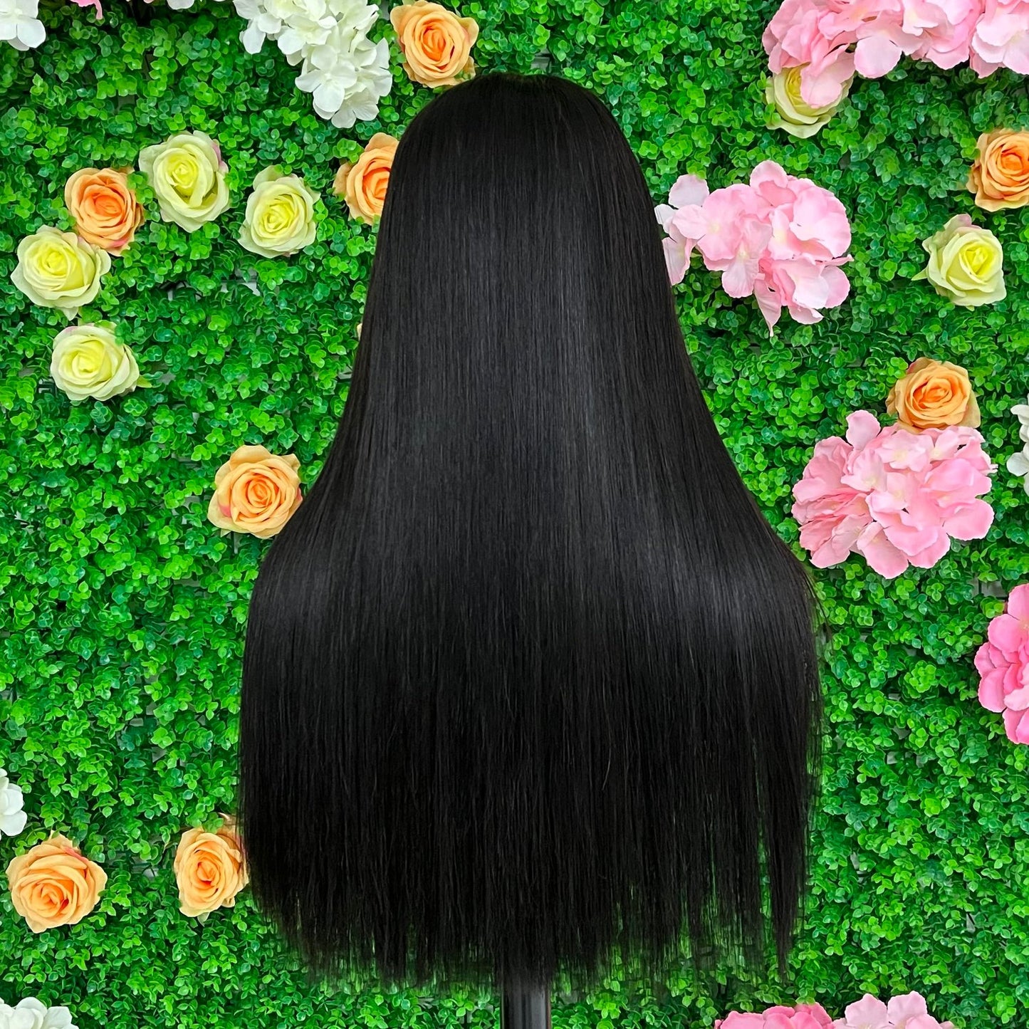 Double Drown Straight Brazilian Hair Human Hair Wig Bone Straight 4x4 Lace Closure Real Human Hair Fashion Wig Ready To Go Glueless Wig