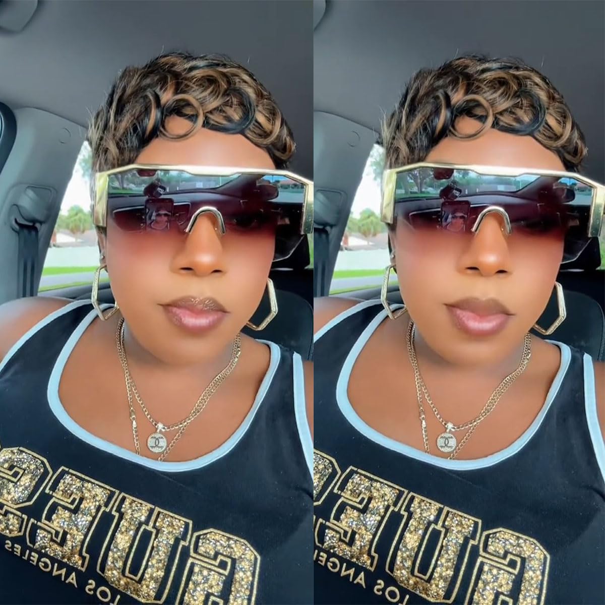 showreal 025 Pixie Wigs Pixie Cut Curly Wig for Black Women Pixie Cut Human Hair Wig Glueless Wigs Full Machine Made (025-1B/30)