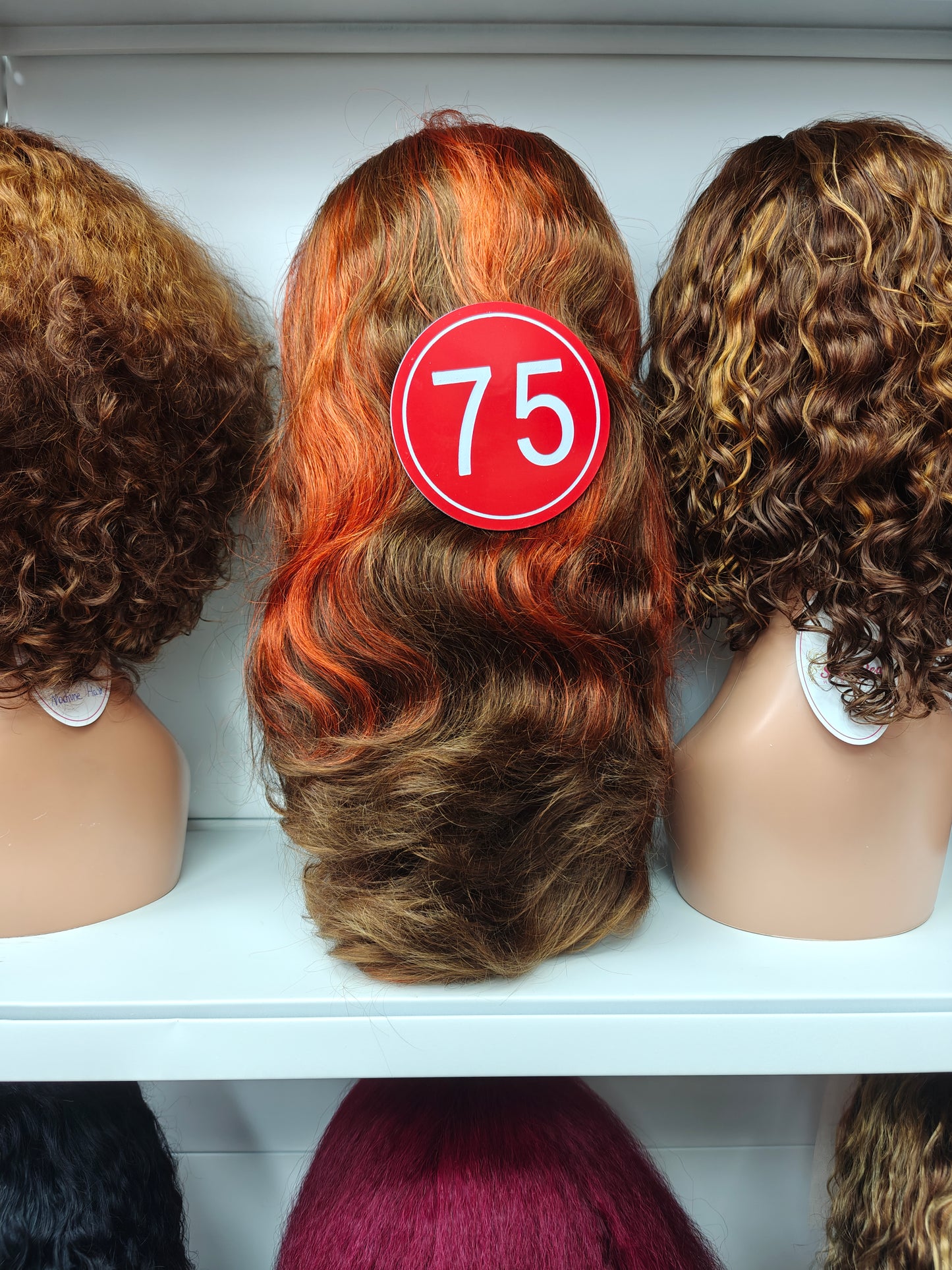 TikTokLive Number 75 Super Double Drawn Human Hair 13x4 HD Transparent Lace Frotanl Body Wave Wavy Wig 300% Density P4/350 Color Wig For Woman Daily And Party Use