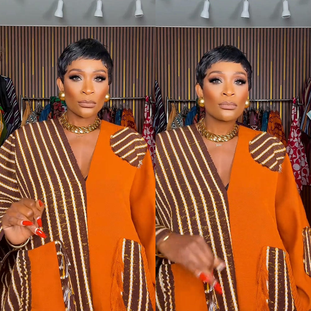 【Wendy Same】Pixie Cut Human Hair Wig Short Pixie Cut Wigs for Black Women(9047-1B)