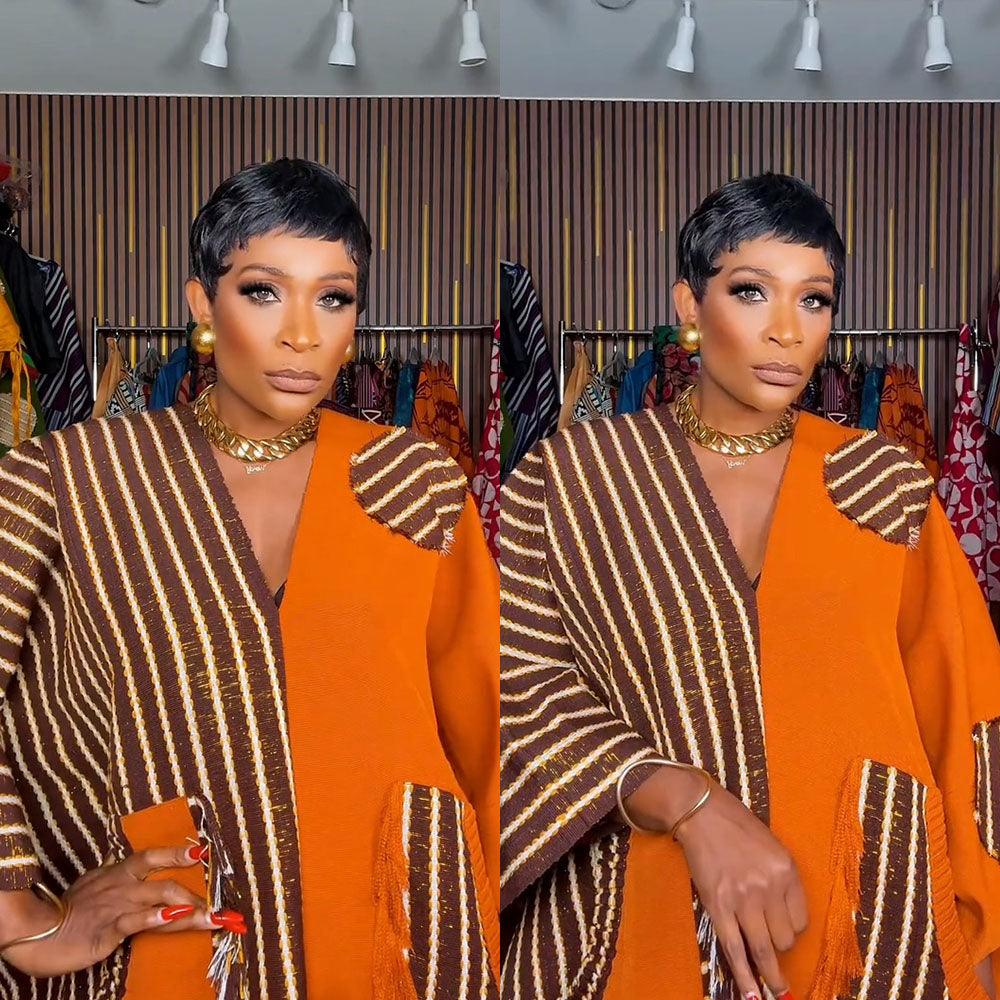 【Wendy Same】Pixie Cut Human Hair Wig Short Pixie Cut Wigs for Black Women(9047-1B)