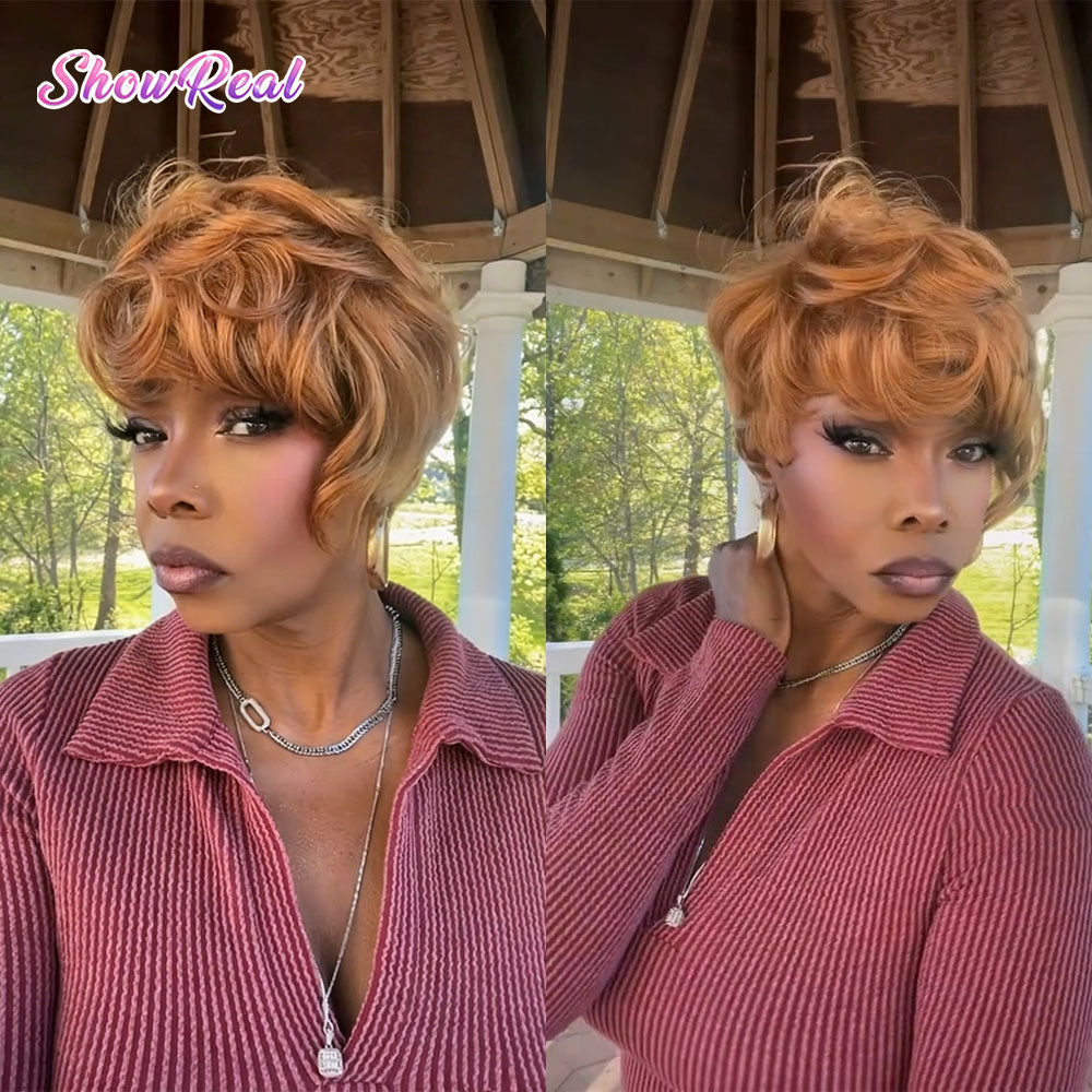 (Denise Same) Pixie Cut Wig for Black Women Human Hair (0516-30)