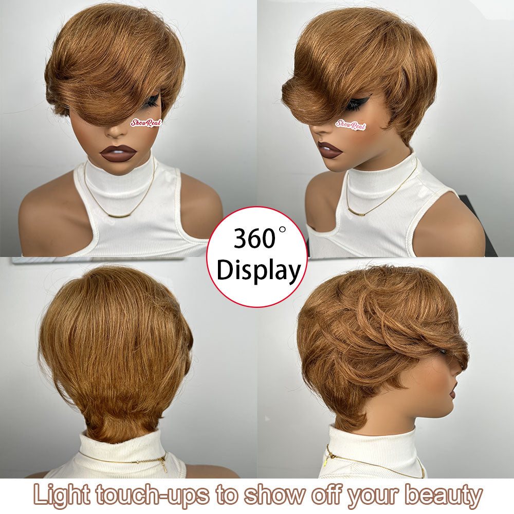 (Denise Same) Pixie Cut Wig for Black Women Human Hair (0516-30)