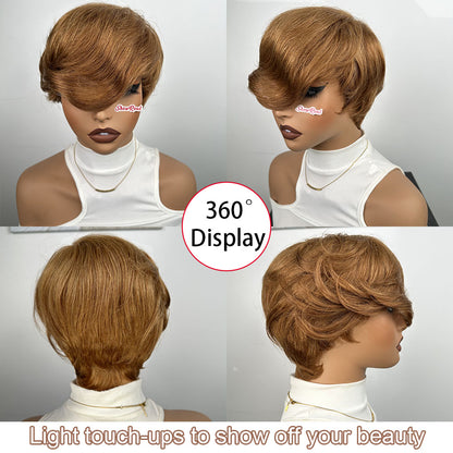 (Denise Same) Pixie Cut Wig for Black Women Human Hair (0516-30)