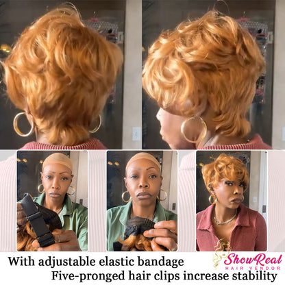(Denise Same) Pixie Cut Wig for Black Women Human Hair (0516-30)