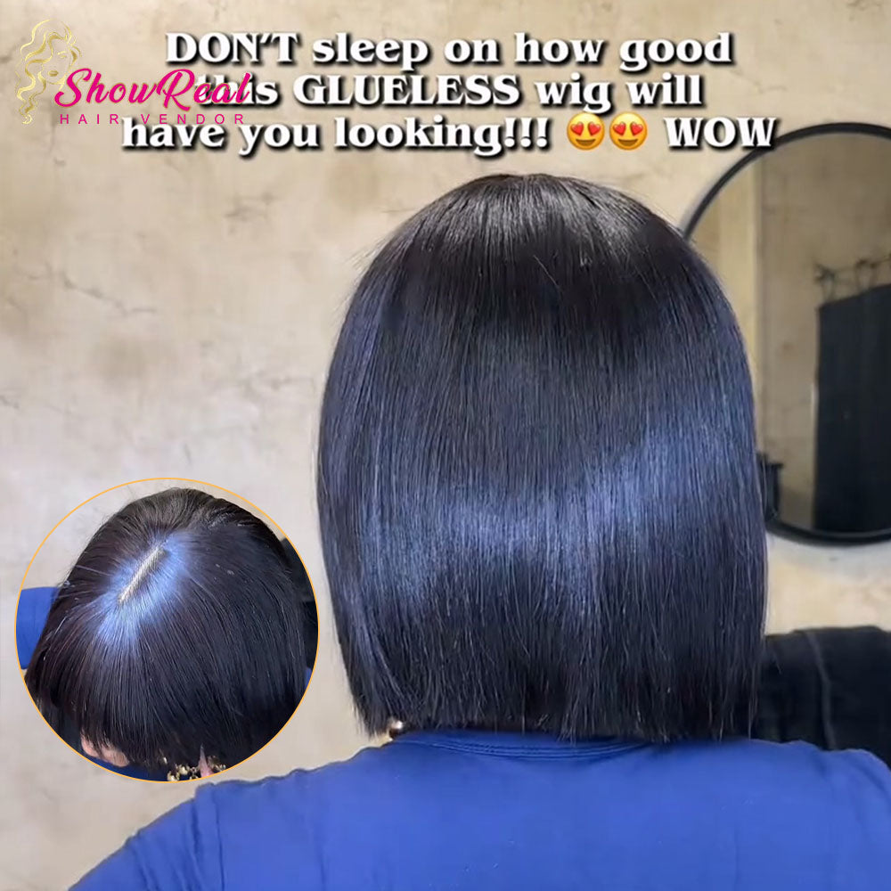 【Kym-Shyerra Same】Bob Wig 3x1 Lace Closure Bob Wig Short Bone Straight (3x1 BoB)