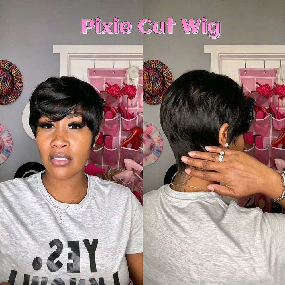 【KiKi Same】Pixie Cut Wig Human Hair 1B (9149-1B)