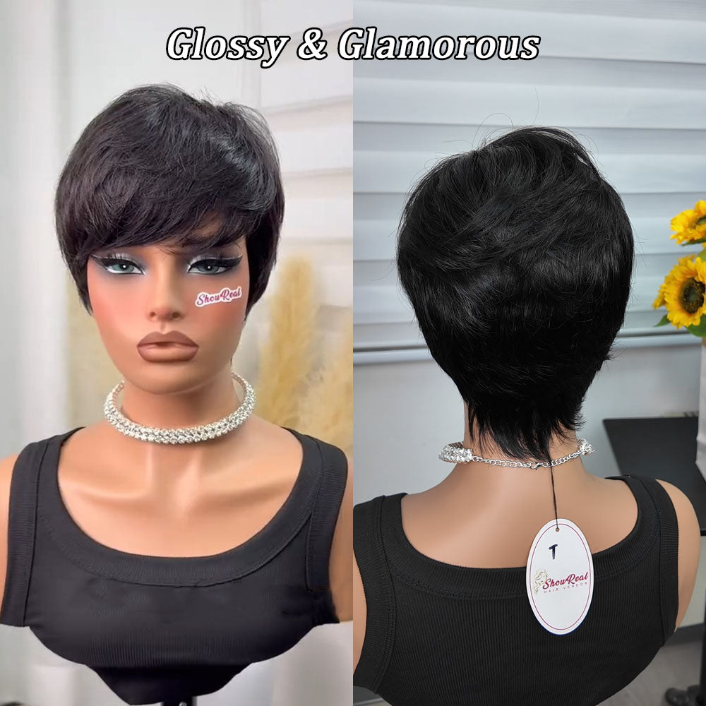 【KiKi Same】Pixie Cut Wig Human Hair 1B (9149-1B)