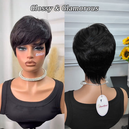 【KiKi Same】Pixie Cut Wig Human Hair 1B (9149-1B)