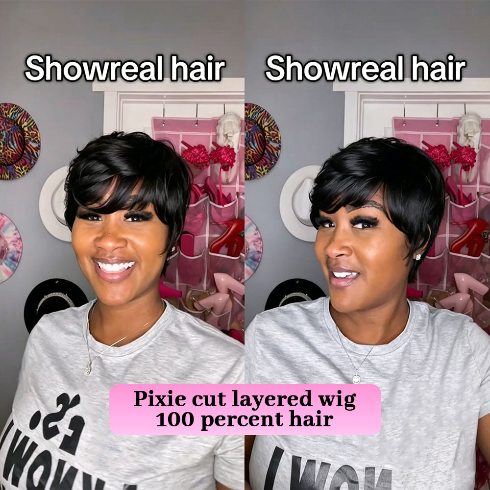 【KiKi Same】Pixie Cut Wig Human Hair 1B (9149-1B)