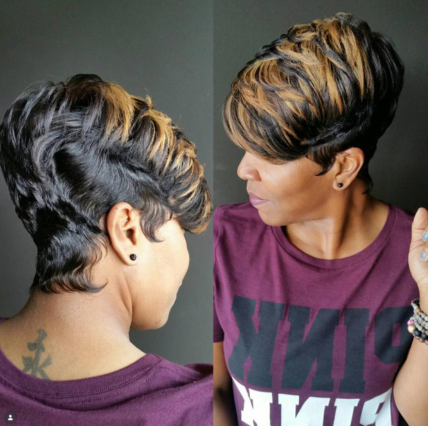 Short Pixie Cut Wig Human Hair 1B/30 Colored Wig with Bangs Full Machine Glueless Wig(9149-1B30)