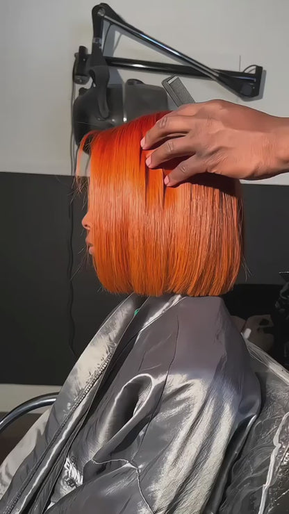 ShowReal Bob Wigs Human Hair 13x4 HD Lace Front Bob Wig Human Hair Short Straight Frontal Glueless Bob Wigs for Black Women Human Hair Pre Plucked with Baby Hair 180% Density